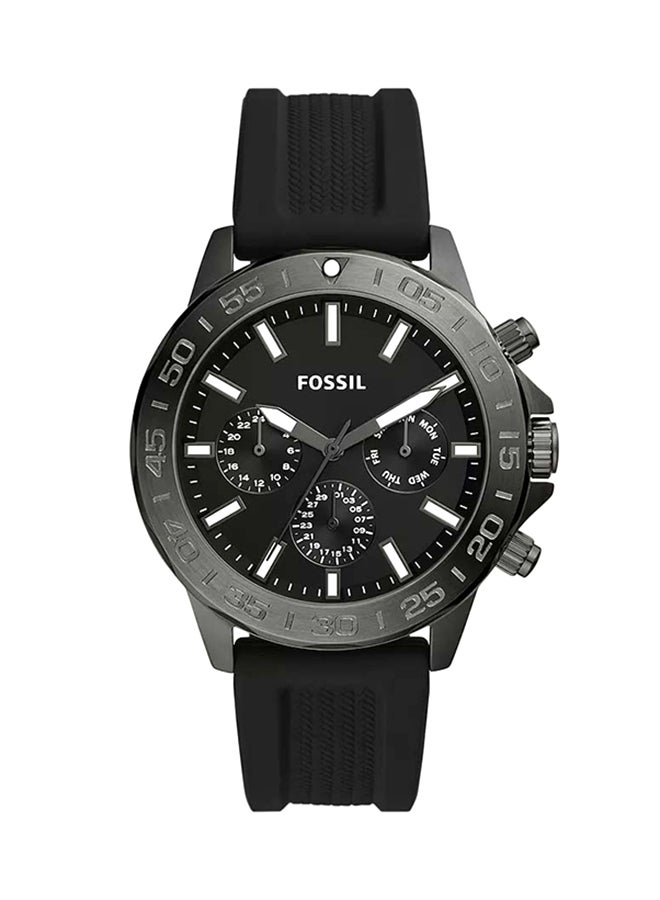 FOSSIL Men's Bannon Multifunction Black Silicone Watch BQ2711 - 45mm  - Image 1
