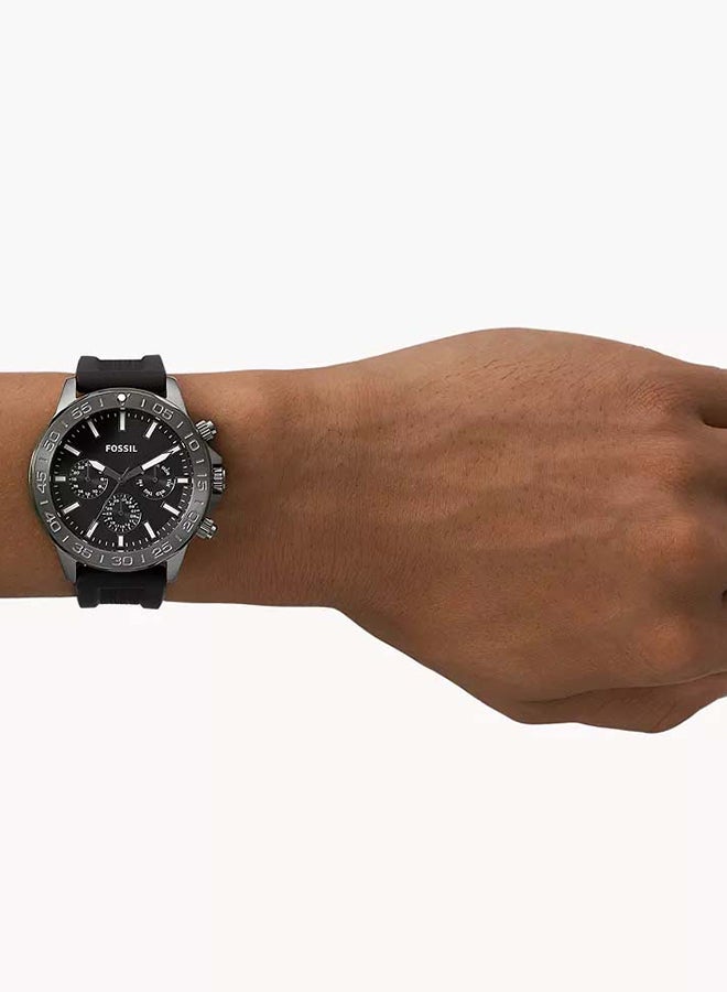 FOSSIL Men's Bannon Multifunction Black Silicone Watch BQ2711 - 45mm  - Image 4