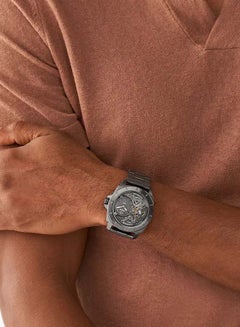 FOSSIL Men's Privateer Twist Smoke Stainless Steel Watch BQ2787 - 45mm  - Image 4