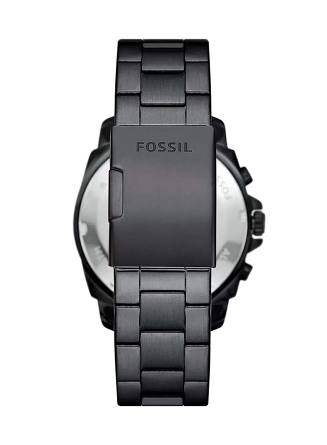 FOSSIL Men's Privateer Chronograph Black Stainless Steel Watch BQ2818 - 45mm  - Image 2