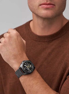 FOSSIL Men's Privateer Chronograph Black Stainless Steel Watch BQ2818 - 45mm  - Image 4