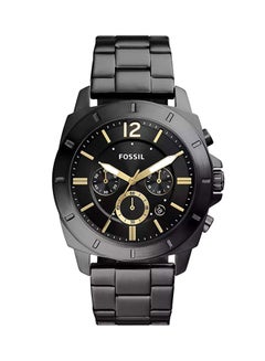 FOSSIL Men's Privateer Chronograph Black Stainless Steel Watch BQ2818 - 45mm  - Image 1