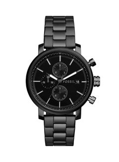 FOSSIL Men's Rhett Multifunction Black Stainless Steel Watch BQ2845 - 42mm  - Image 1