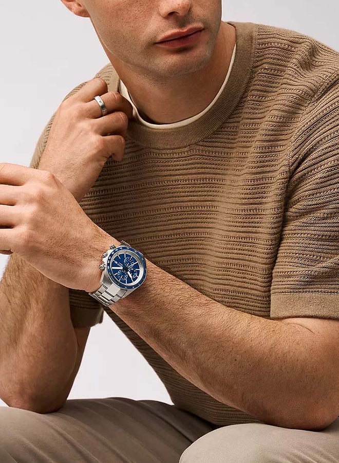 FOSSIL Men's Autocross Multifunction Stainless Steel Watch BQ2869 - 42mm - Image 4