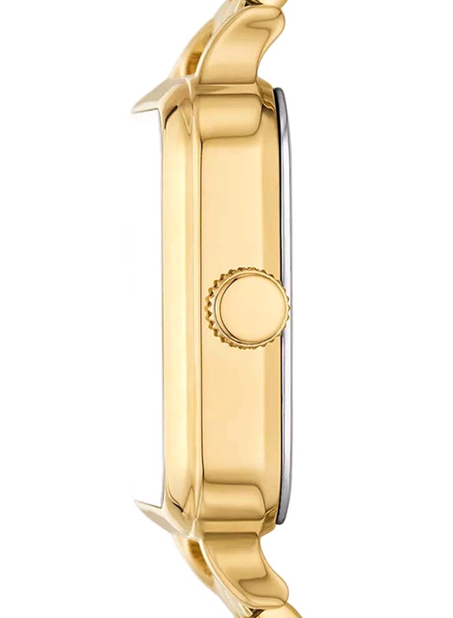 FOSSIL Women's Colleen Three-Hand Gold-Tone Stainless Steel Watch BQ3832 - 28mm  - Image 3