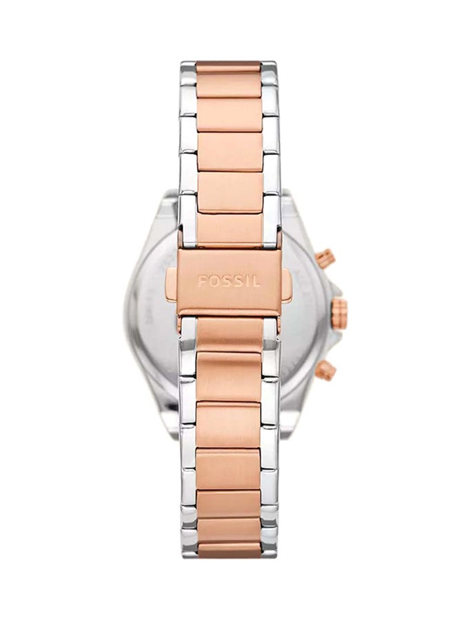 FOSSIL Women's Modern Courier Chronograph Two-Tone Stainless Steel Watch BQ3850 - 36mm  - Image 2