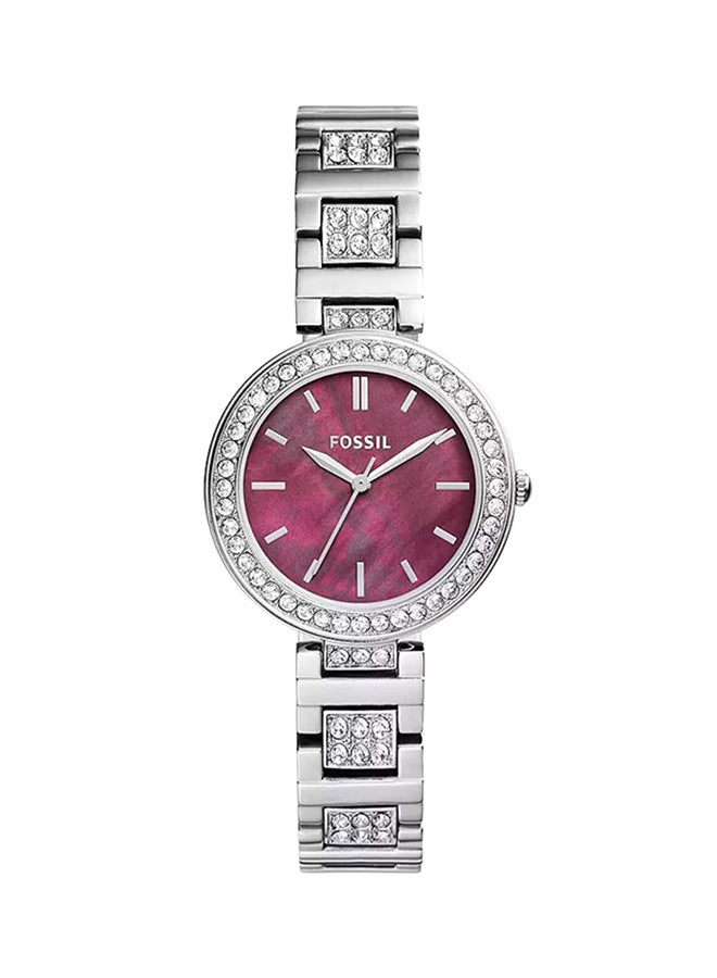 FOSSIL Women's Karli Three-Hand Stainless Steel Watch BQ3904 - 32mm  - Image 1