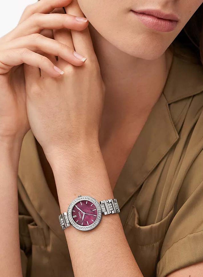 FOSSIL Women's Karli Three-Hand Stainless Steel Watch BQ3904 - 32mm  - Image 4