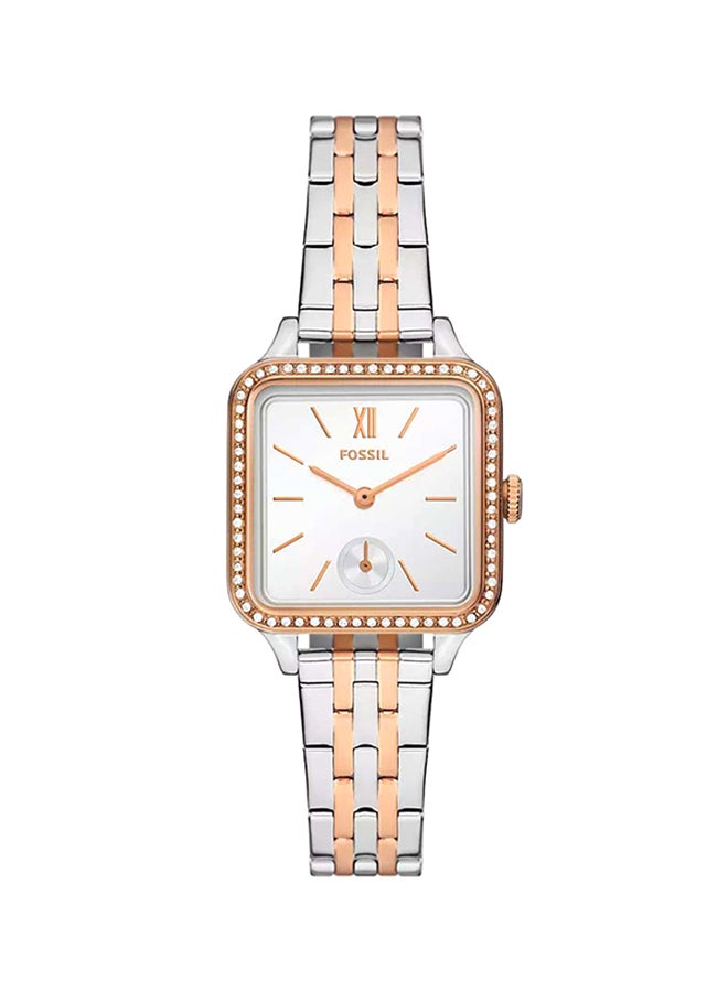 FOSSIL Women's Colleen Three-Hand Two-Tone Stainless Steel Watch BQ3907 - 28mm  - Image 1