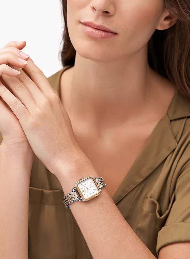 FOSSIL Women's Colleen Three-Hand Two-Tone Stainless Steel Watch BQ3907 - 28mm  - Image 4