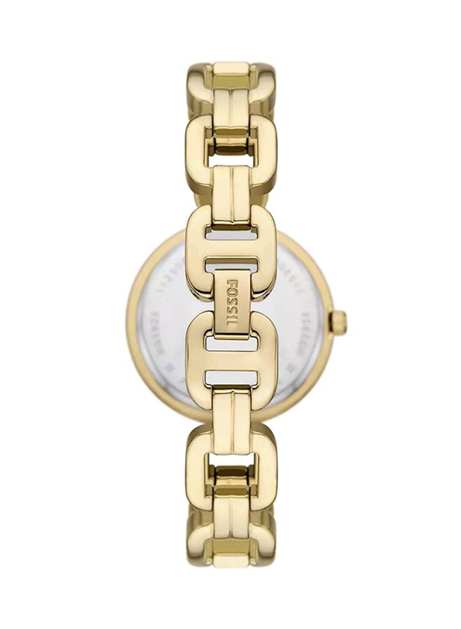 FOSSIL Women's Kerrigan Three-Hand Gold-Tone Stainless Steel Watch BQ3925 - 32mm  - Image 2