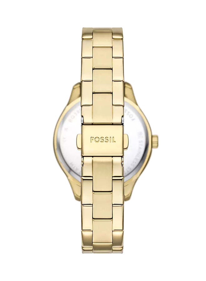 FOSSIL Women's Rye Three-Hand Gold-Tone Alloy Watch BQ3961 - 36mm  - Image 2