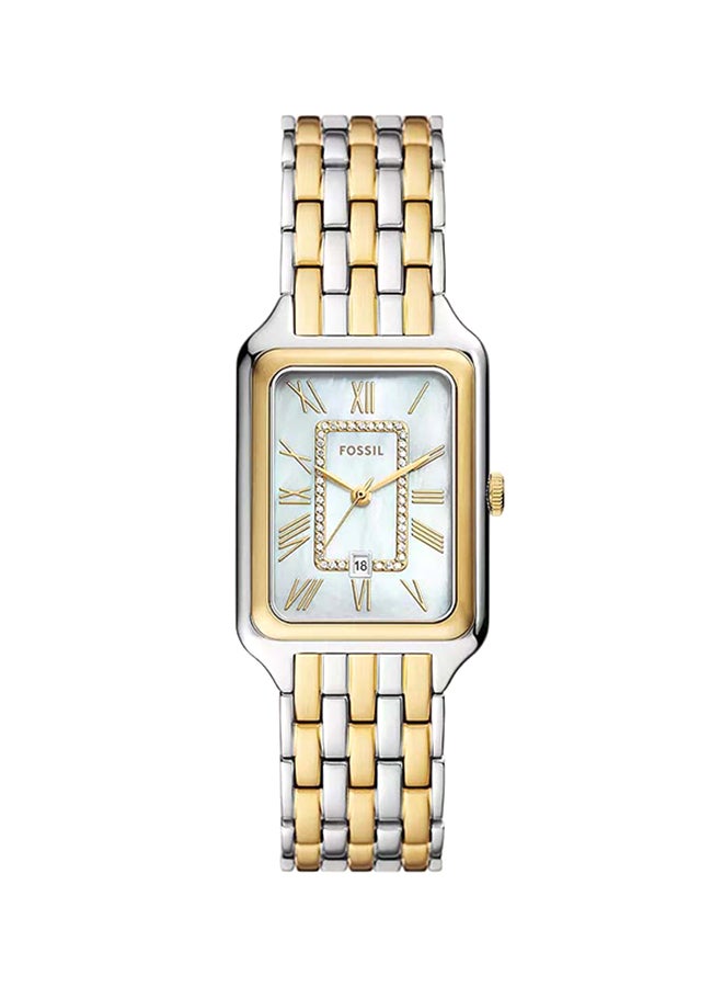 FOSSIL Women's Raquel Three-Hand Date Two-Tone Stainless Steel Watch ES5305 - 26mm - Image 1