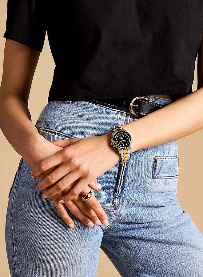 FOSSIL Women's Fossil Blue Dive Three-Hand Two-Tone Stainless Steel Watch ES5349 - 36mm  - Image 4
