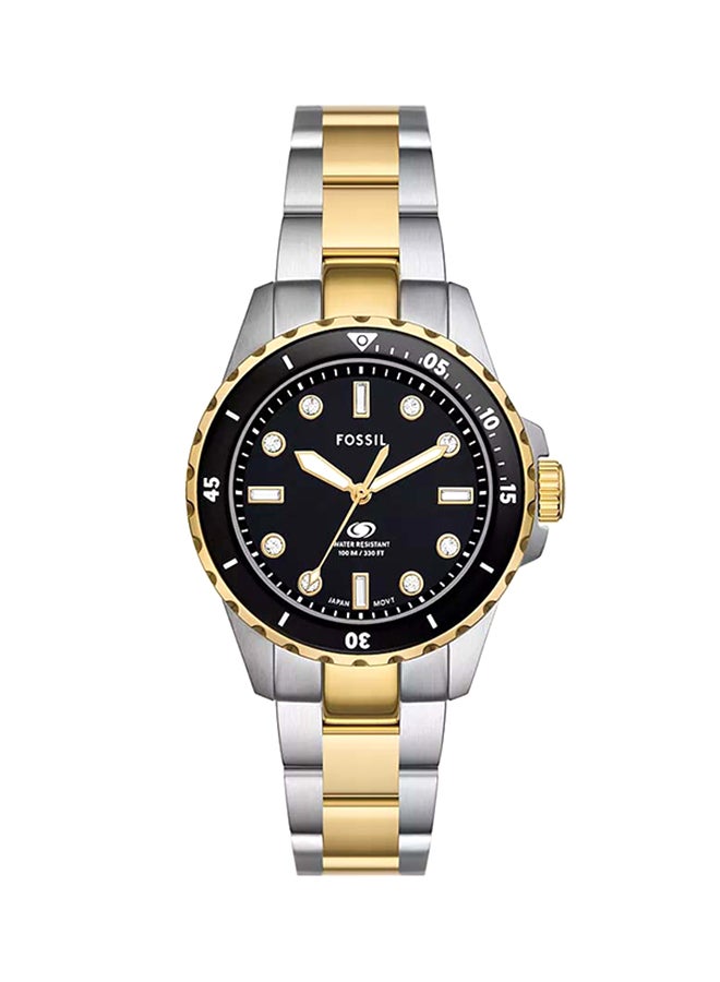 FOSSIL Women's Fossil Blue Dive Three-Hand Two-Tone Stainless Steel Watch ES5349 - 36mm  - Image 1