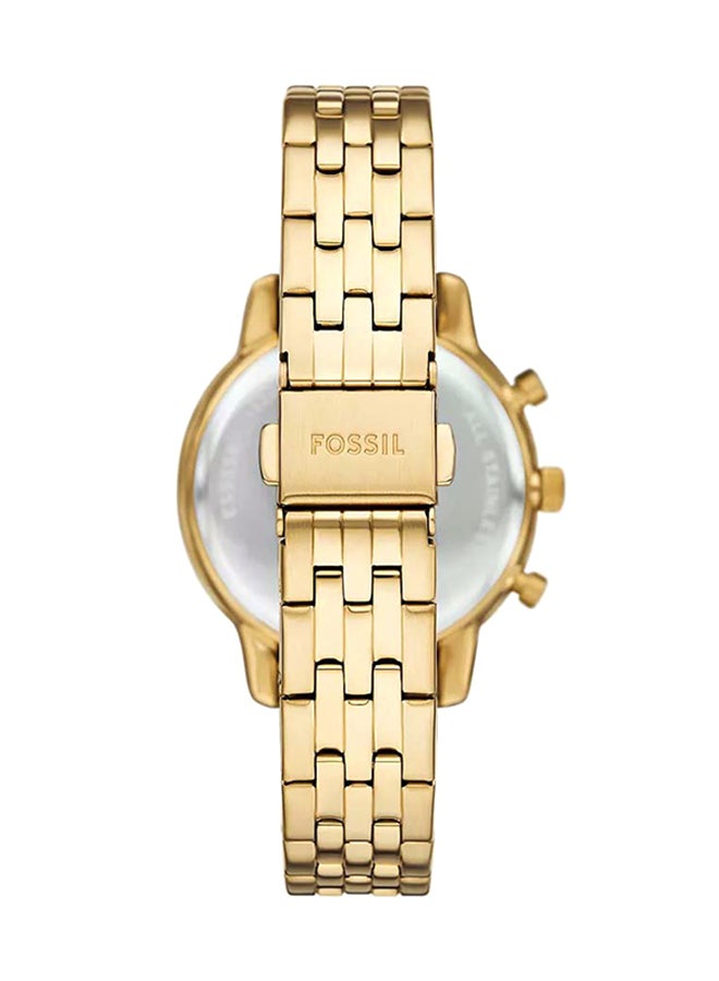 FOSSIL Women's Neutra Chronograph Gold-Tone Stainless Steel Watch ES5358 - 36mm  - Image 2