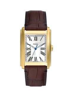 FOSSIL Men's Carraway Three-Hand Brown Croco Leather Watch FS6011 - 30mm  - Image 1