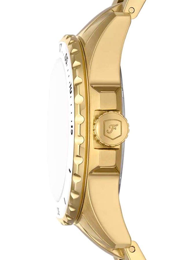 FOSSIL Women's Fossil Blue Dive Three-Hand Gold-Tone Stainless Steel Watch ES5350 - 36mm  - Image 3