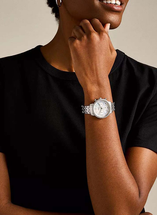 FOSSIL Women's Neutra Chronograph Stainless Steel Watch ES5357 - 36mm  - Image 4