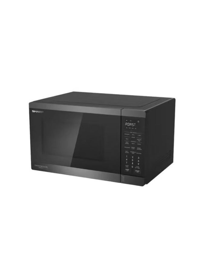 شارب Microwave Inverter Grill 34 Liter 1100 Watt 23 Menus Black R-340GRI-BS2 34 L 1100 W R-340GRI-BS2 Black 