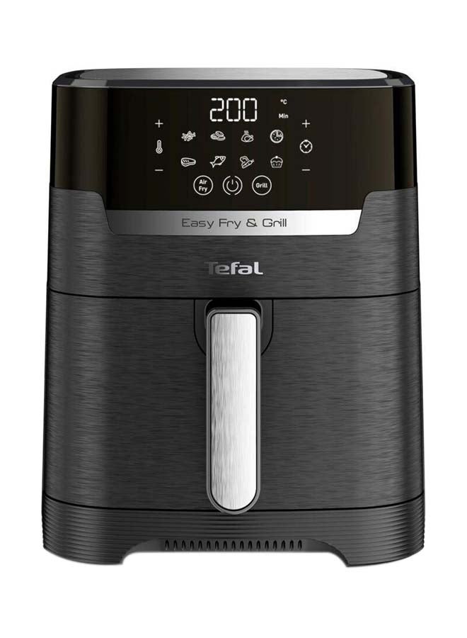 تيفال Air fryer and Grill XXL CapacityHealthy Cooking 8 Automatic Programs 65 L 2kg 2 kg 1830 W EY801827 Black - Image 1