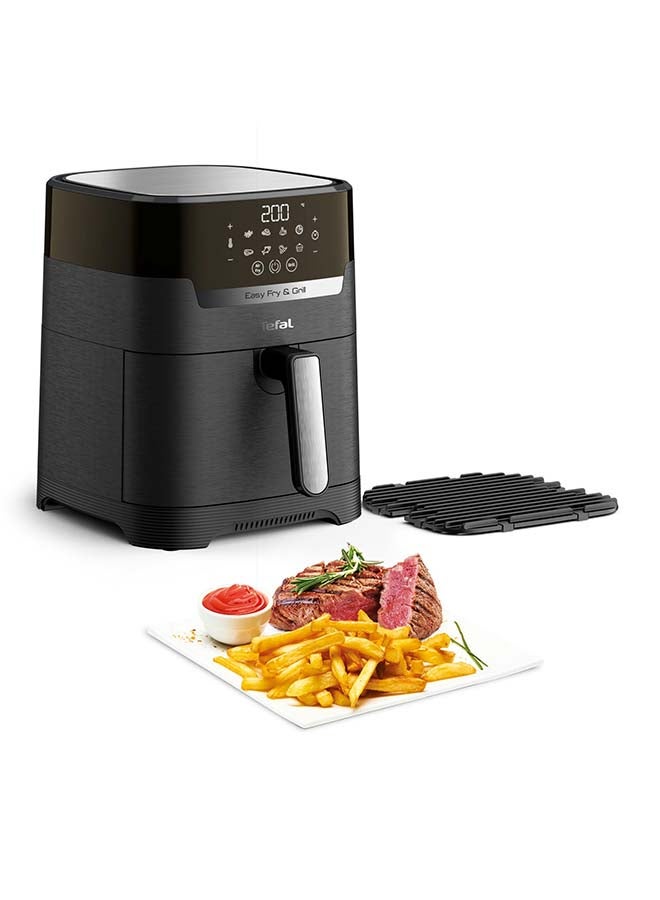 تيفال Air fryer and Grill XXL CapacityHealthy Cooking 8 Automatic Programs 65 L 2kg 2 kg 1830 W EY801827 Black - Image 3