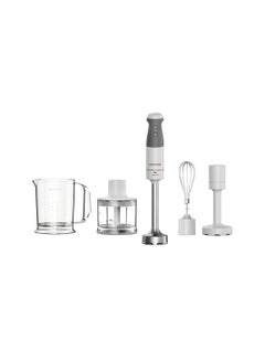 KENWOOD Triblade XL HBM40.306WH Hand Blender, Purée Stick with Removable Stainless Steel Mixing Base with 3-Blade Blade for Faster Puréing, 850 W, White/Grey HBM40.306WH White/Grey  - Image 1