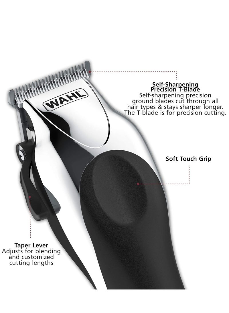 Clipper USA Deluxe Corded Chrome Pro, Complete Hair and Trimming Kit, Includes Corded Clipper, Cordless Battery Trimmer, and Styling Shears, for a Cut Every Time - Model 79524-5201M - pnsku/N70130381V/45/_/1732088782/0cbd1e0a-1056-4d12-8792-8c6e44e06005