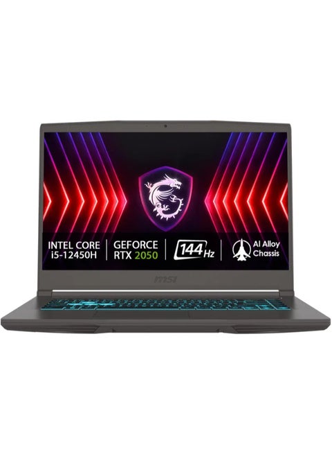 Thin 15 B13UCX (Upgraded Version)Gaming Laptop With 15.6 Inch Full HD (1920x1080)144 Hz Display IPS, Intel core i5-13420H Processor/16GB RAM DDR4/512GB SSD/Windows 11 Home/4GB Nvidia GeForce RTX 2050 Graphics English/Arabic Cosmos Grey