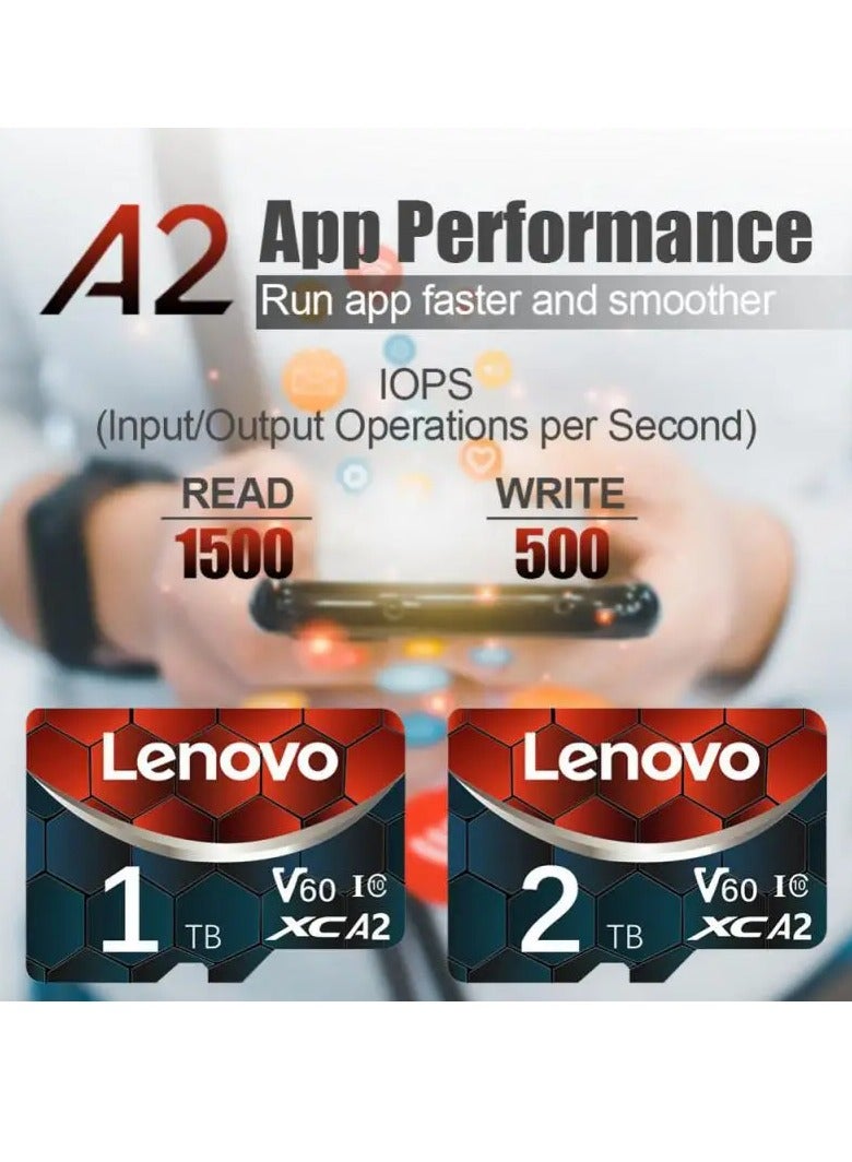 Micro TF SD Cards SD Memory Card Class 10 High Speed  A2 U3 4K HD TF Flash Card For Phone/Camera 1 TB