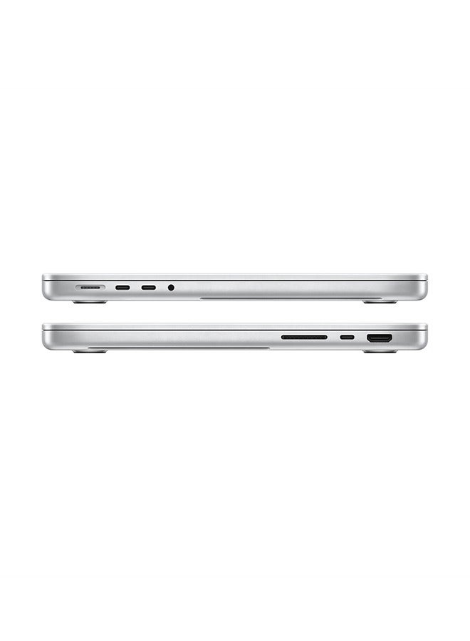 Apple - MacBook Pro MKGT3 With 14-Inch Liquid Retina XDR QHD (3024X1964) Display,Apple M1 Pro Chip With 10-Core CPU And 16-Core GPU Processor /16GB RAM/1TB SSD/macOS + Case Compatible 14 Inch Crystal Clear +laptop bag 14-Inch Grey English/Arabic Silver - Image 1