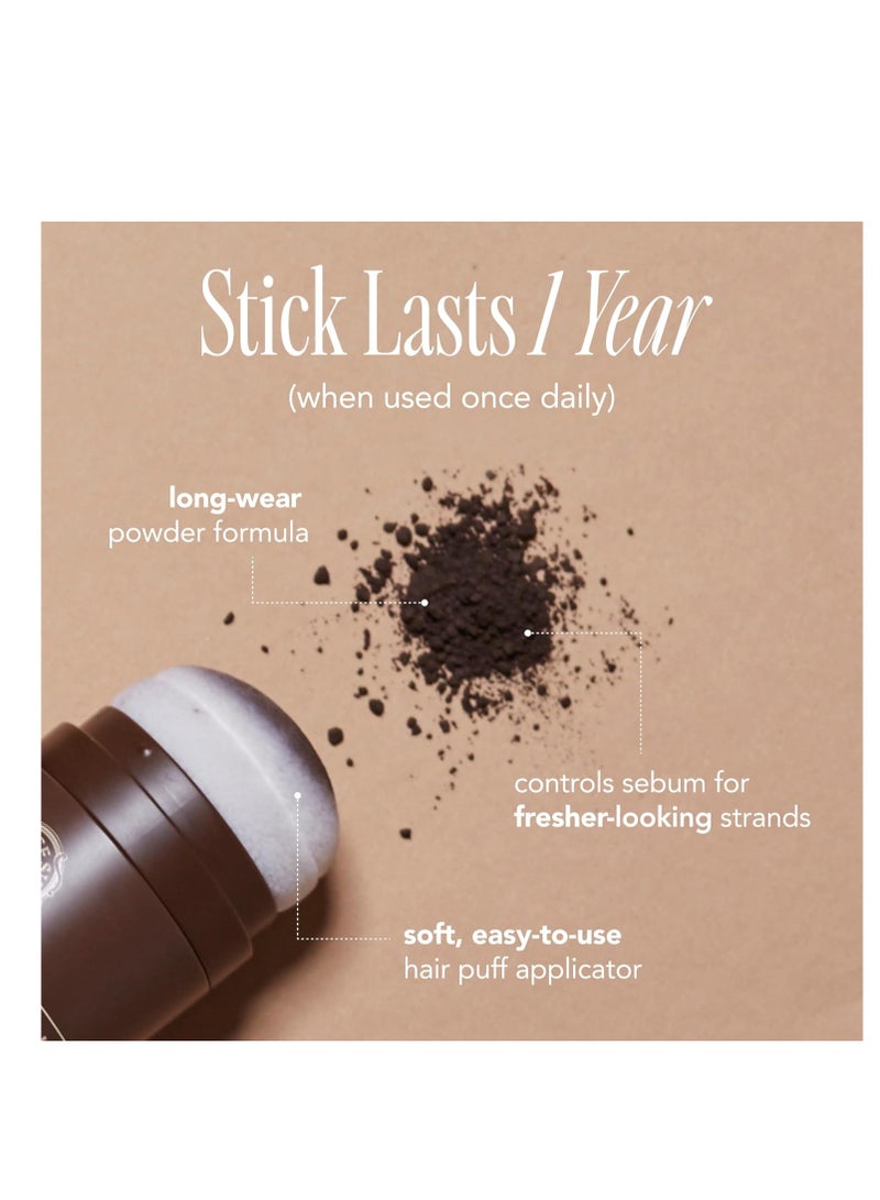 THE FACE SHOP - Quick Hair Puff - Dark Brown - Root Touch Up Hair Color, Hairline Powder Conceals Hair Loss, Hair Toppers for Women & Men - Hair Fibers for Thinning Hair, Root Cover Up, Gray Concealer Dark Brown 7 ggrams - Image 1