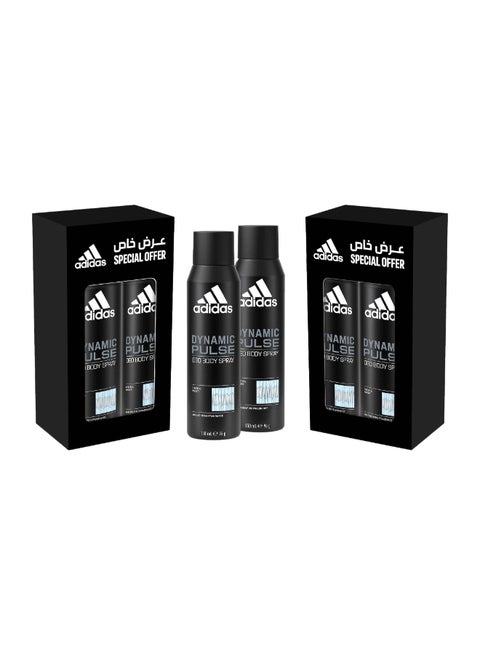 Pack Of 2 Dynamic Pulse Deodorant Body Spray 150 + 150ml