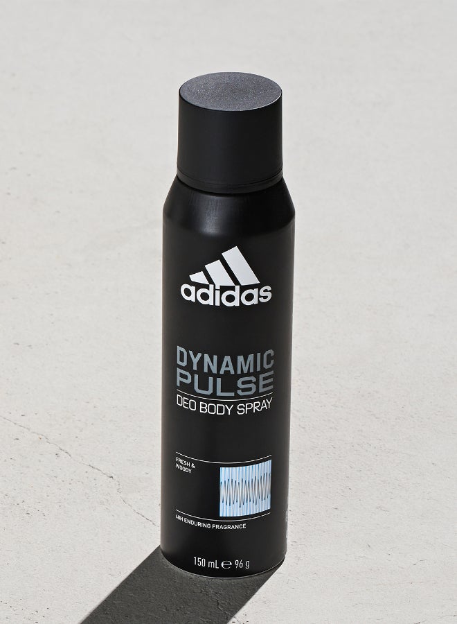 اديداس Pack Of 2 Dynamic Pulse Deodorant Body Spray 150 + 150ml  - Image 3