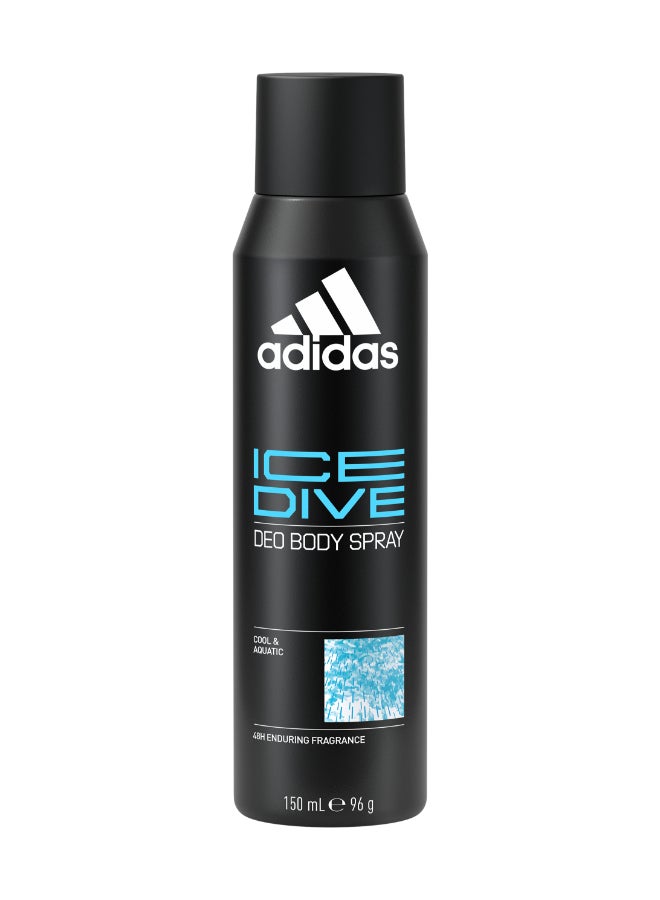 اديداس - Pack Of 2 Ice Dive Deodorant Body Spray 150 + 150ml - Image 1