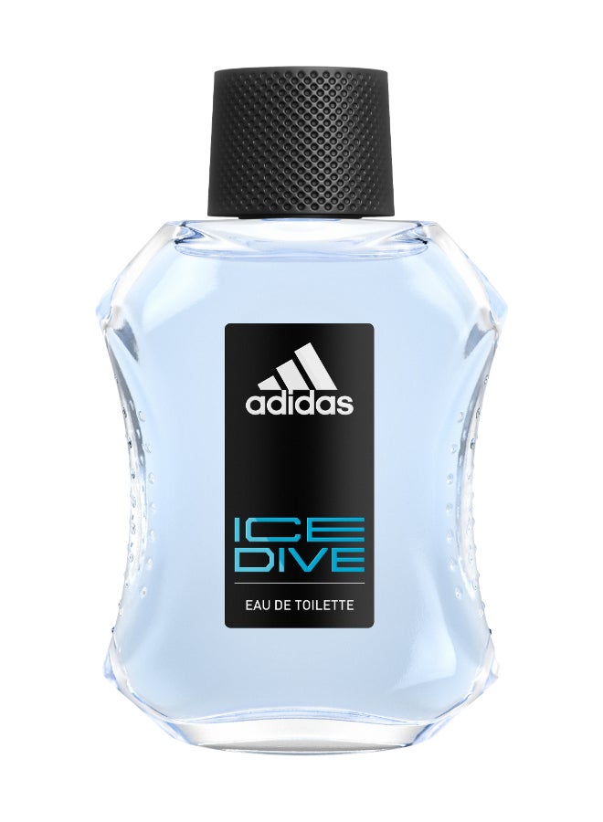 Adidas Ice Dive Set Including The Ice Dive Eau De Toilette, Shower Gel, And Deodorant Body Spray 100 + 250 + 150ml  - Image 2