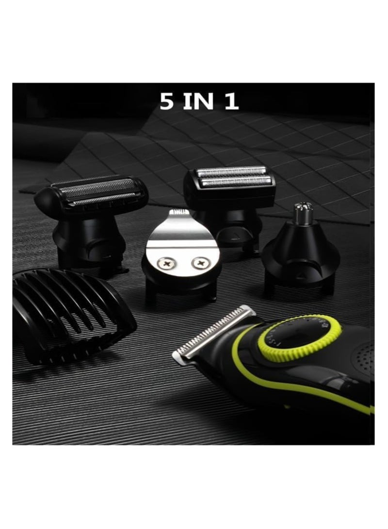 Kemei - KM-696 5 in 1 Electric Hair Nose Beard Grooming Kit for Men - Image 1