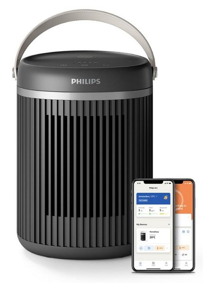 Philips 2000W 3000 Series Smart Compact Ceramic Heater Dark Grey 24.9 x 17.7 x 17.2 cm CX3120/01 2000 W CX3120/01 Dark Grey - Image 1