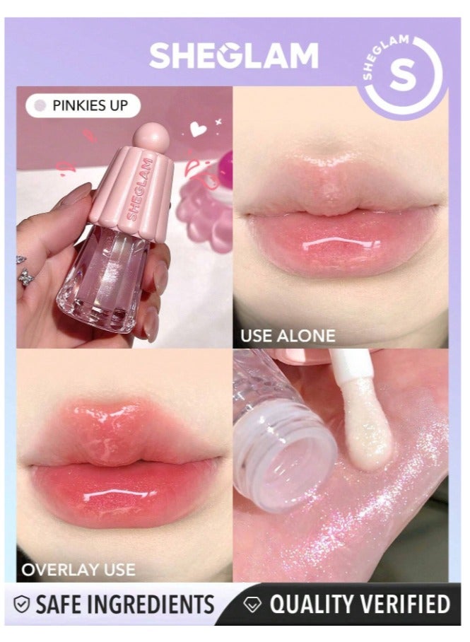 شيجلام Jelly Wow Hydrating Lip Oil- Pinkies Up  - Image 1
