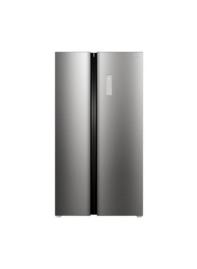 تي سي إل Side by Side 2-Door Ultraviolet Sterilization Inverter Refrigerator 612 L P790SBSX Silver  - Image 1