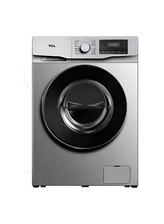 TCL 8 KG Automatic Front Loading Washing Machine, 16 program P608FLG Metal P608FLG Metal Grey - Image 1