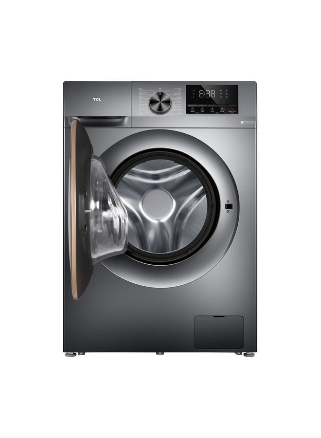 TCL 8 KG Automatic Front Loading Washing Machine, 16 program P608FLG Metal P608FLG Metal Grey - Image 3