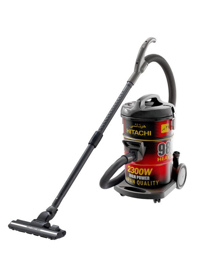 HITACHI - Hitachi CV-980TJBKRGSA Dry Vacuum cleaner.RED and Black 21 L 2300 W CV-980TJBKRGSA Black - Image 1