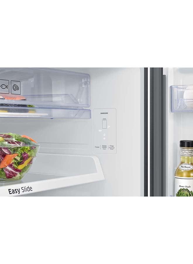 Samsung Top Mount Freezer Refrigerator 528L,18.6 Cu.ft, Twin Cooling Plus, Twist Ice Maker, Wifi Embedded,No Frost, 50/60 Hz, Inox silver 288 kW RT53DG7A10S9 Inox - Image 4