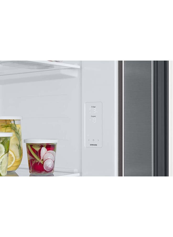 سامسونج SBS Refrigerator 1310Cuft Freezer 6.8 Cuft WiFi DIT Compressor Gentle Silver Matt 358 kW RS57DG4000M9 Silver  - Image 4