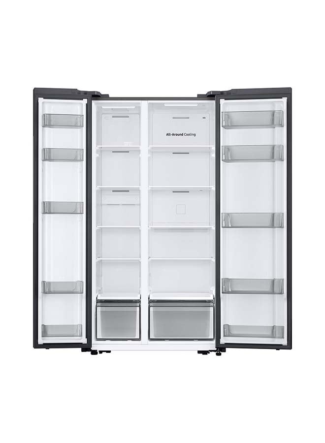 سامسونج SBS Refrigerator 1310Cuft Freezer 6.8 Cuft WiFi DIT Compressor Gentle Silver Matt 358 kW RS57DG4000M9 Silver  - Image 2