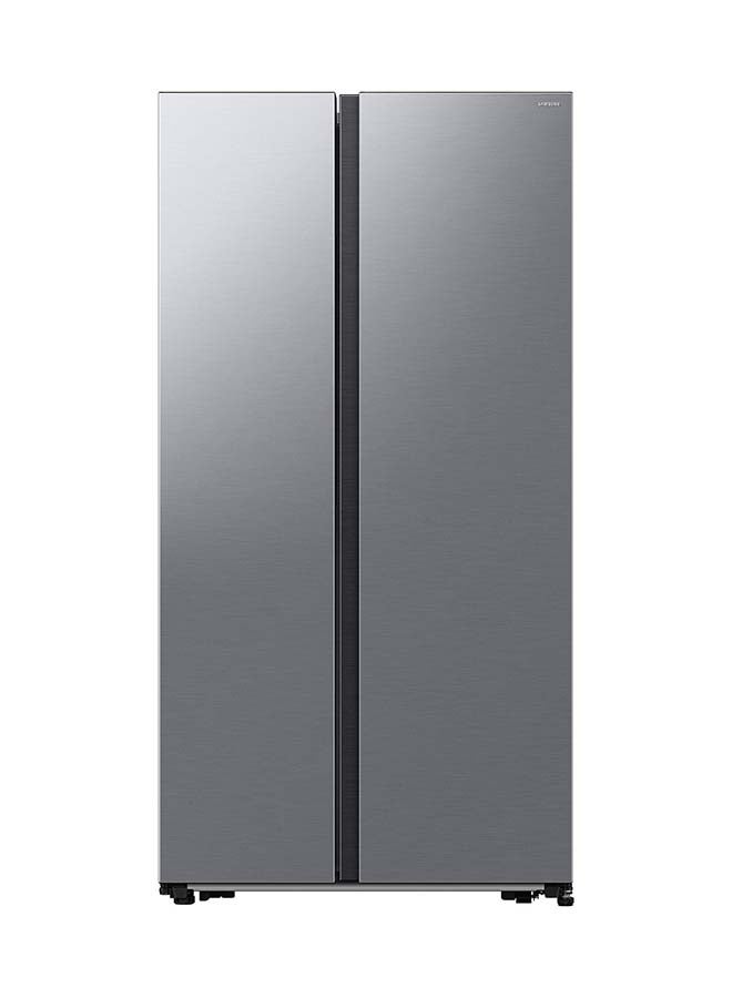Samsung SBS Refrigerator 1310 546L Cuft Freezer 6.8 Cuft WiFi DIT Compressor Gentle Silver Matt 358 kW 358 kW RS57DG4000M9 Silver - Image 1