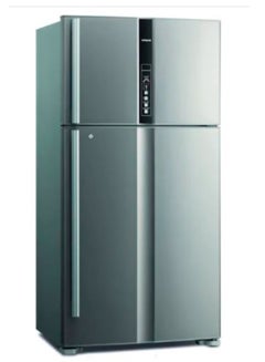 HITACHI 820L Top Mount Double Door Premium Refrigerator | 10 Year Warranty on Inverter Compressor | 2 Door Fridge | Dual Fan Cooling | LED Control Panel | Twist Ice Tray | 146 W RV820PUK1KBSL Silver  - Image 2