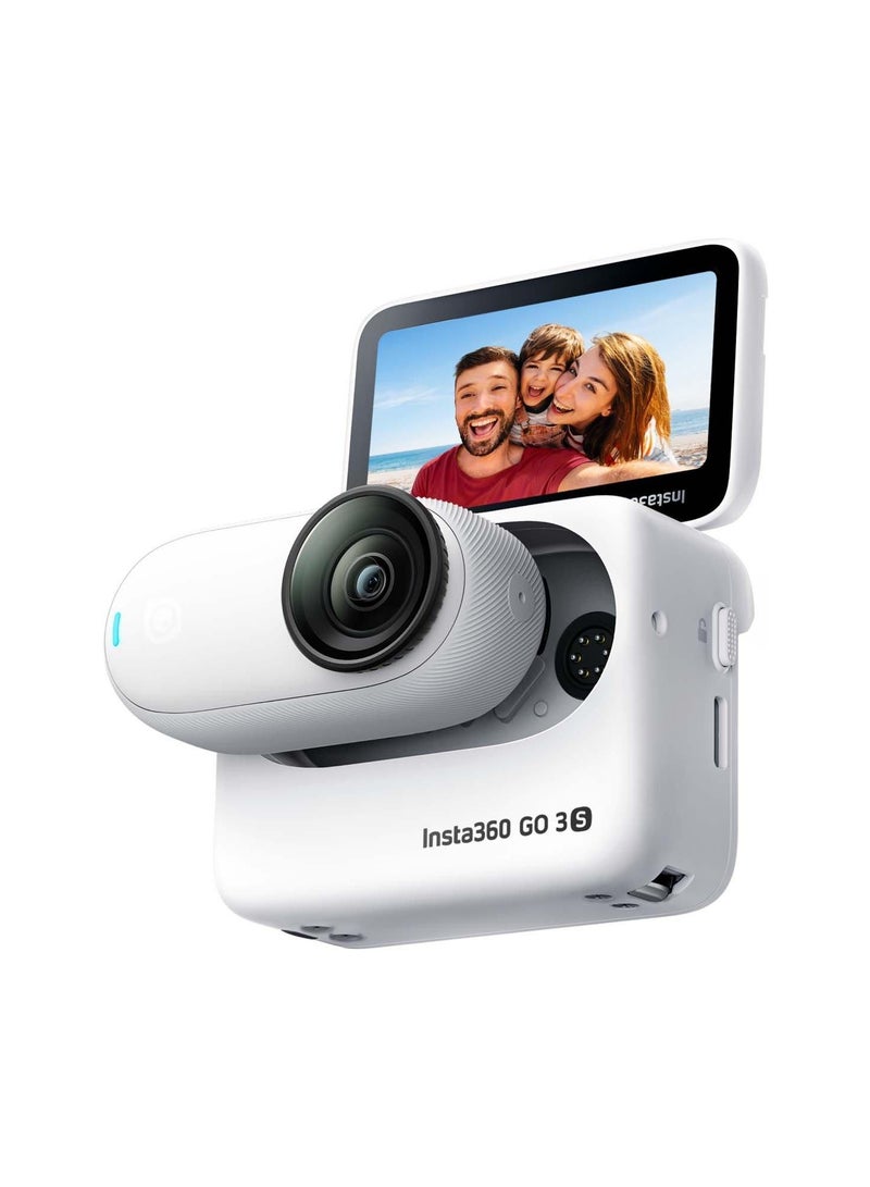 Insta360 GO 3S Action Camera 12MP 4K Video Touch 128GB Arctic White  - Image 1