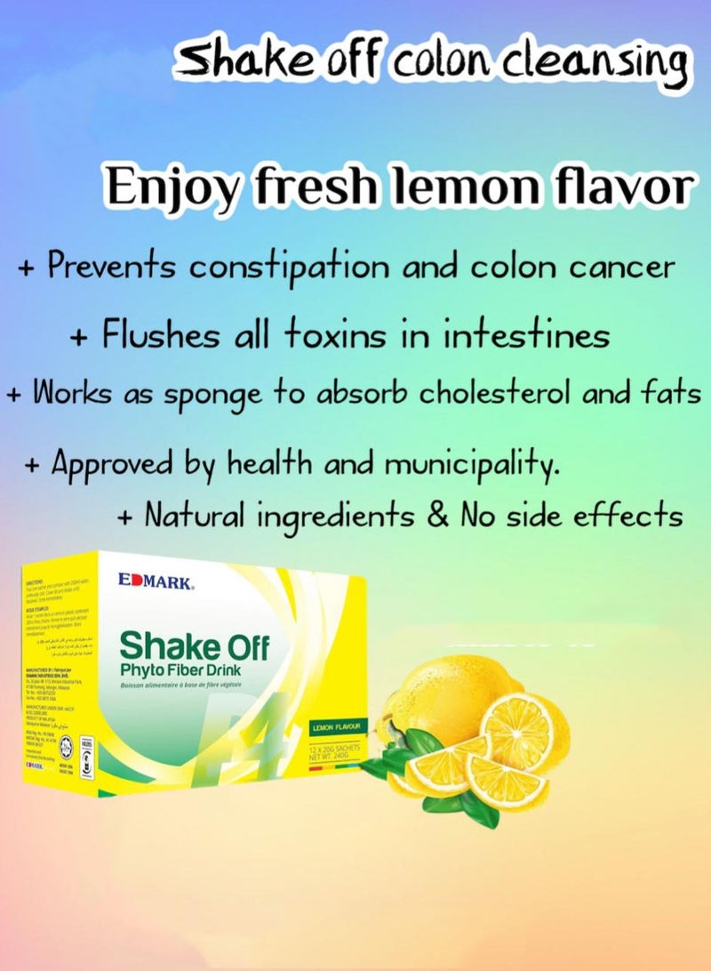 EDMARK Shake Off Phyto Fiber Drink Lemon Flavour  - Image 4